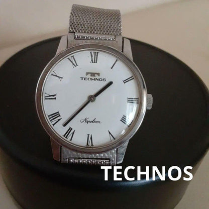 TECHNOS Technos Automatic Watch Napoleon White Dial Men's Watch