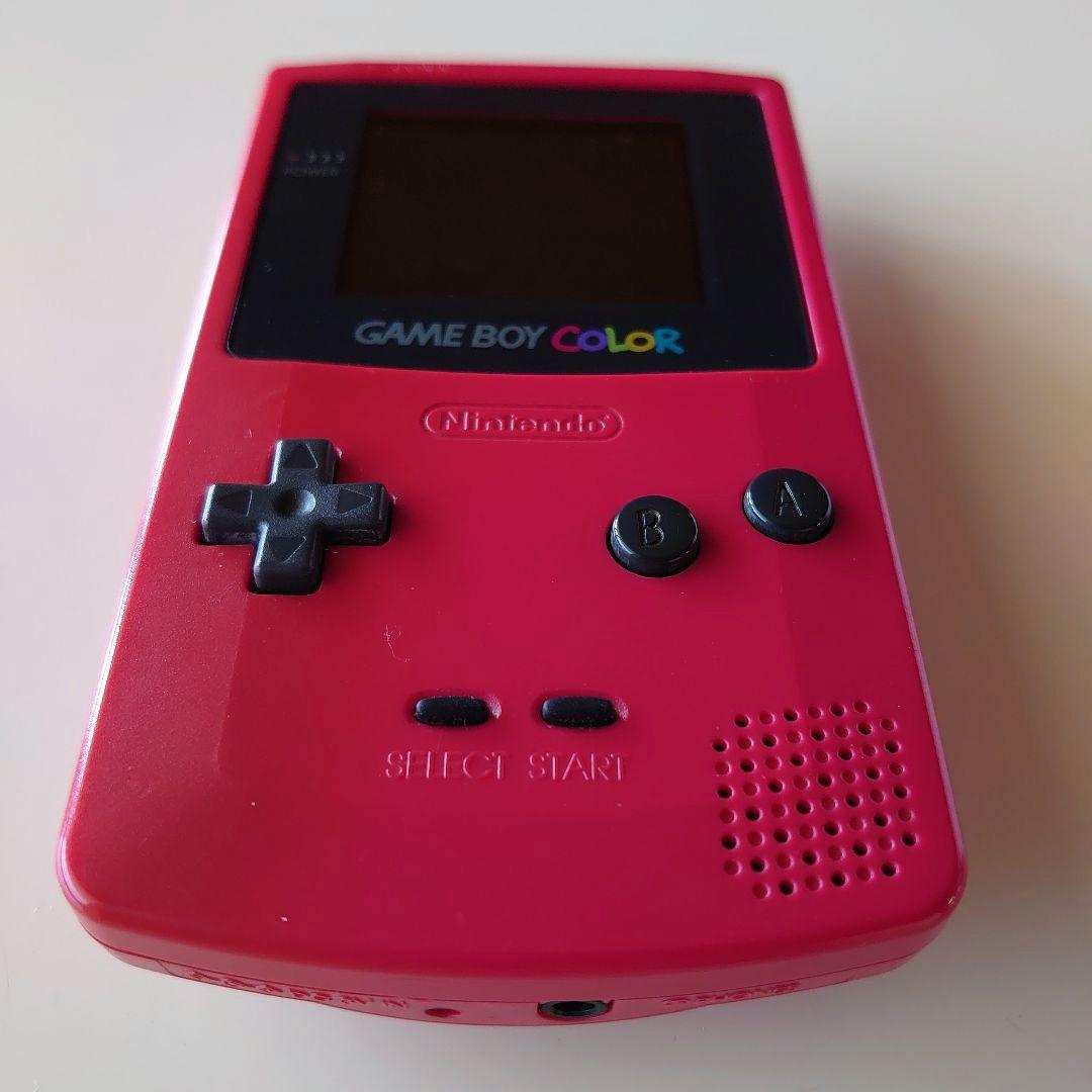 Beautiful condition Game Boy Color Pink Console and Game Set with AC Adapter
