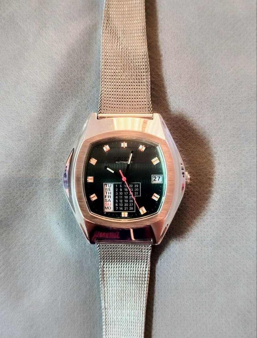 October Sale! Orient Automatic Calendar Watch Green Dial