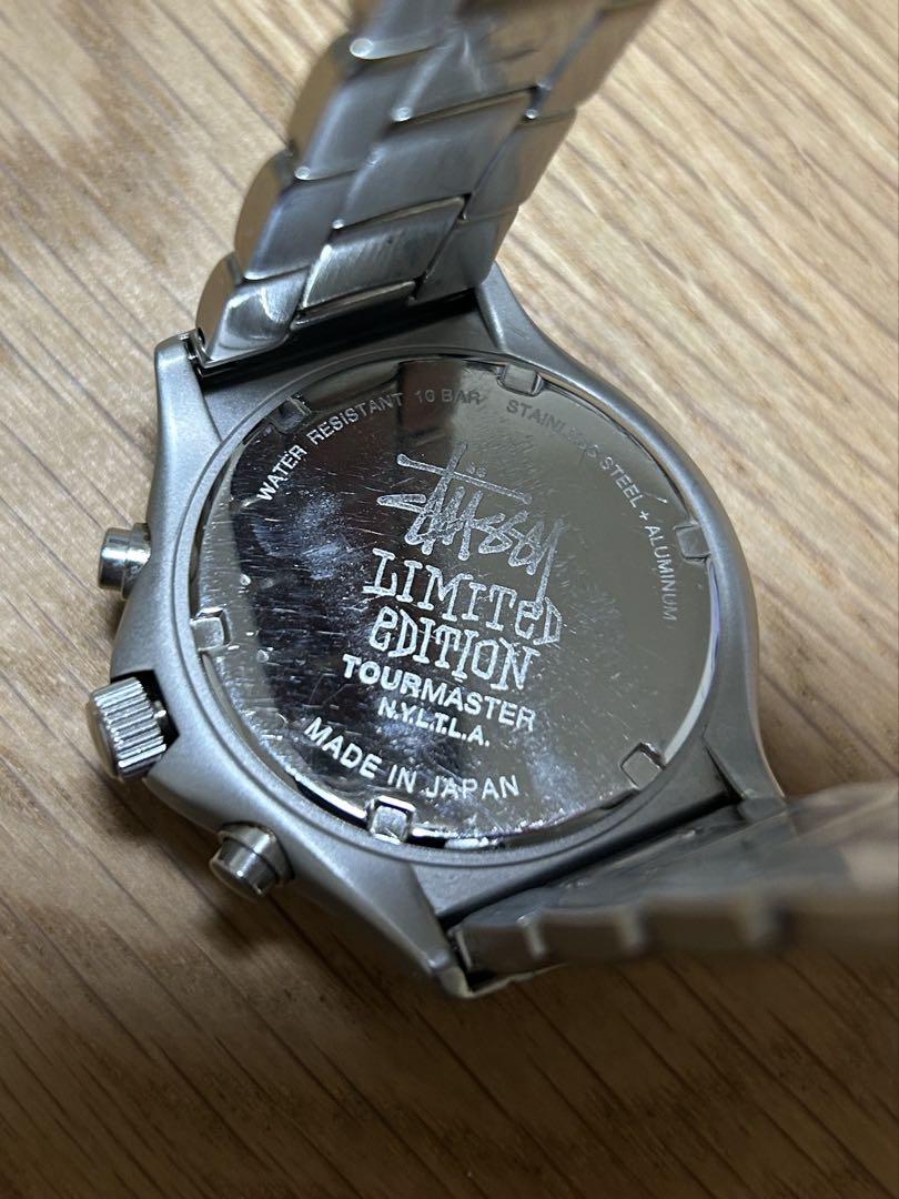 Limited Edition Stussy Tourmaster Chronograph Watch Black