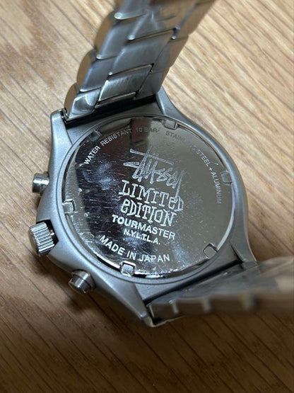 Limited Edition Stussy Tourmaster Chronograph Watch Black