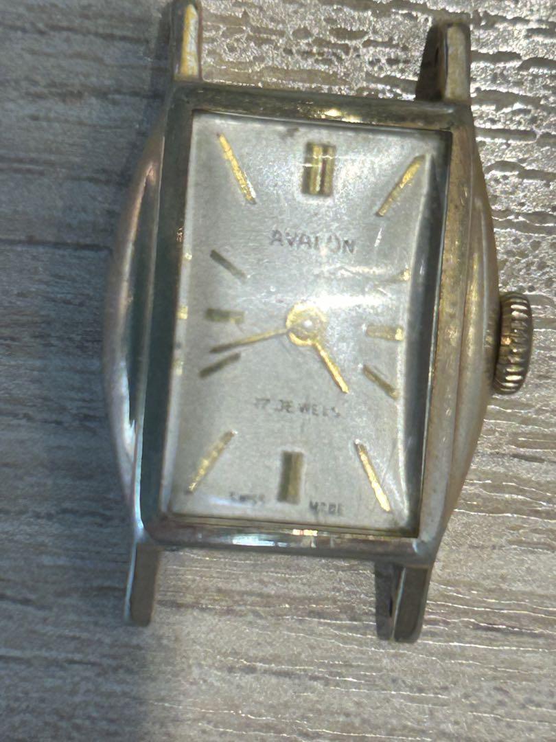 AVALON Silver Winding Watch Ladies Silver