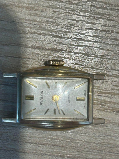 AVALON Silver Winding Watch Ladies Silver