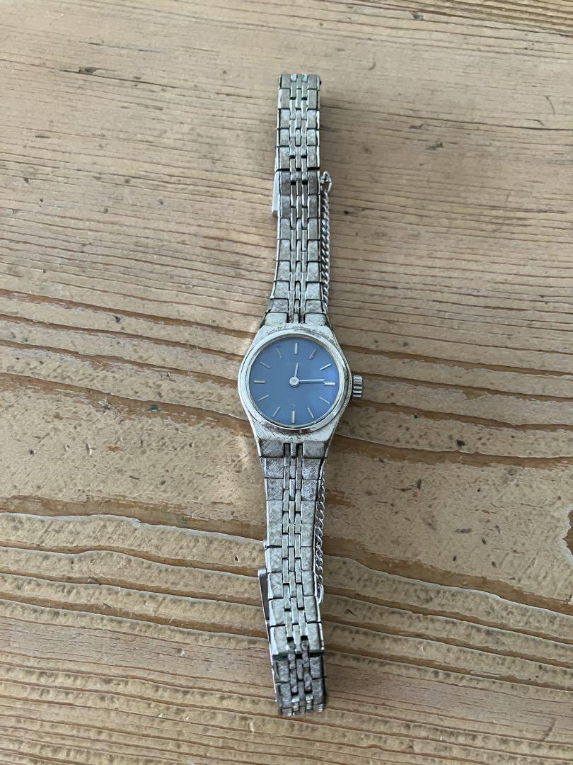 Ladies SEIKO Automatic Watch Blue Dial Retro
