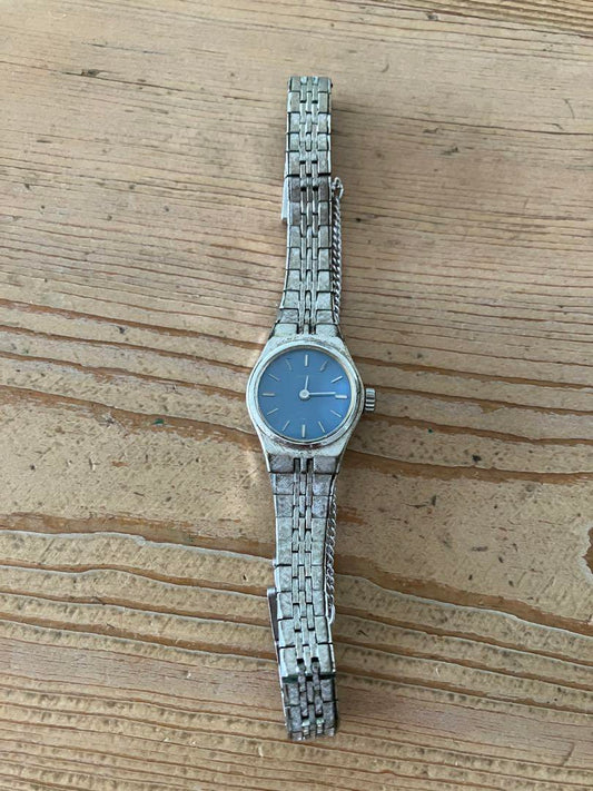 Ladies SEIKO Automatic Watch Blue Dial Retro