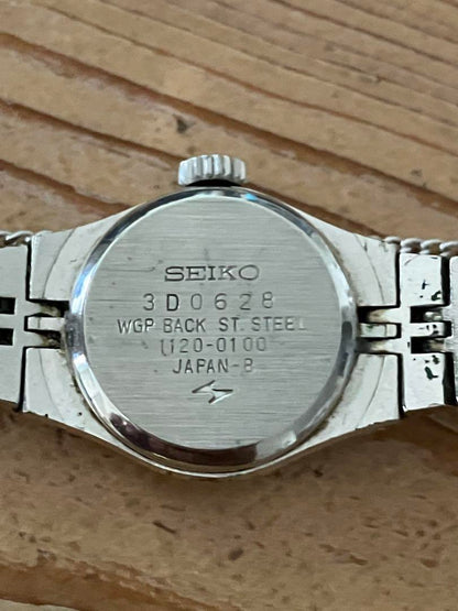 Ladies SEIKO Automatic Watch Blue Dial Retro