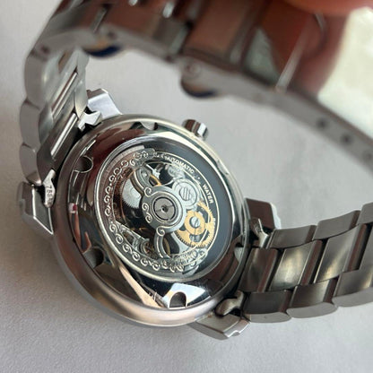 PRINCE Automatic Winding Watch Skeleton Case