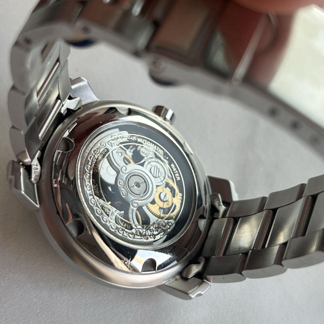 PRINCE Automatic Winding Watch Skeleton Case