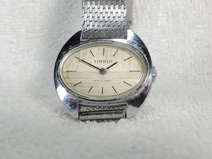 Tissot Stylist Automatic Watch Oval Case Operating Good Condition