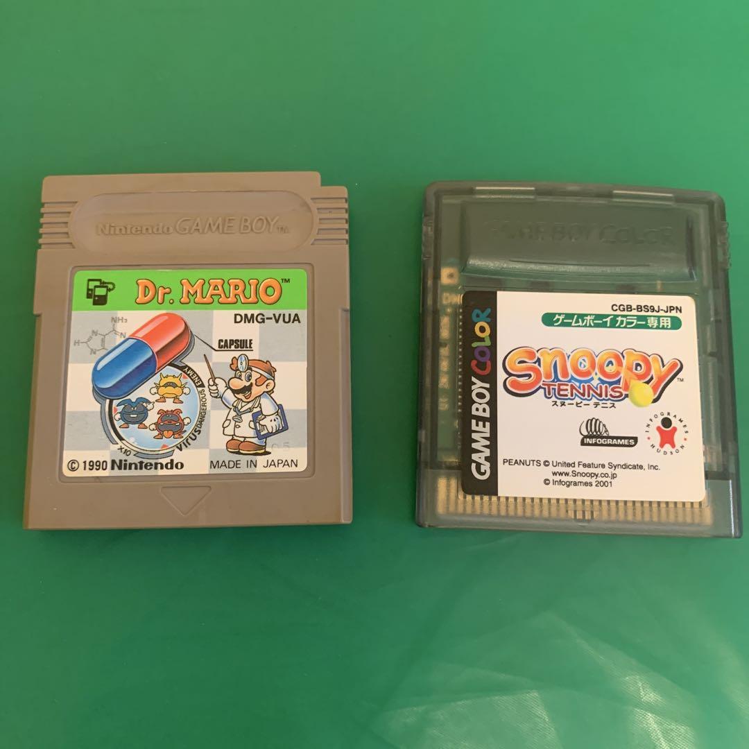 Dr. Mario & Snoopy Tennis Game Boy Software Set