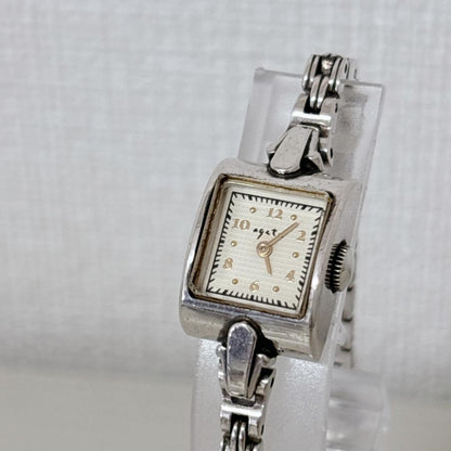 Agate Square-Type Watch Antique Square Battery Replaced