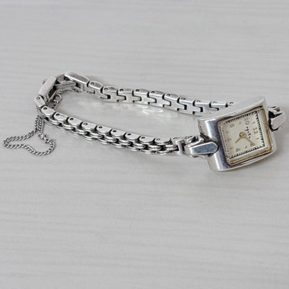 Agate Square-Type Watch Antique Square Battery Replaced