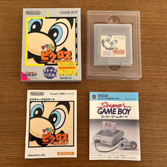 【Excellent condition, functioning confirmed】Super Mario's Picross Game Boy