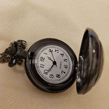 Unused Dragon Design Pocket Watch 35mm Mini Quartz Watch