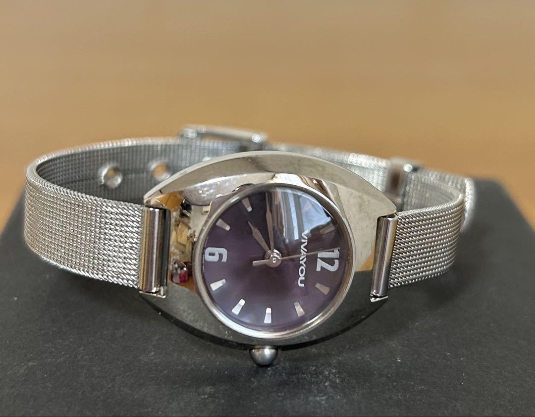 VIVAYOU Women's Purple Digital Watch with Mesh Band and Battery Replacement