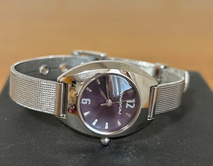 VIVAYOU Women's Purple Digital Watch with Mesh Band and Battery Replacement