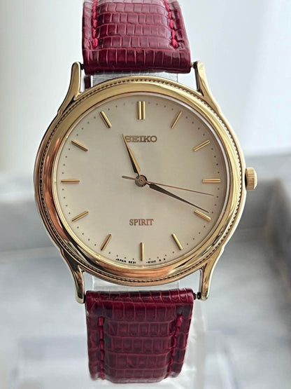[Battery Replaced] Fine SEIKO SPIRIT GOLD Spirit Seiko