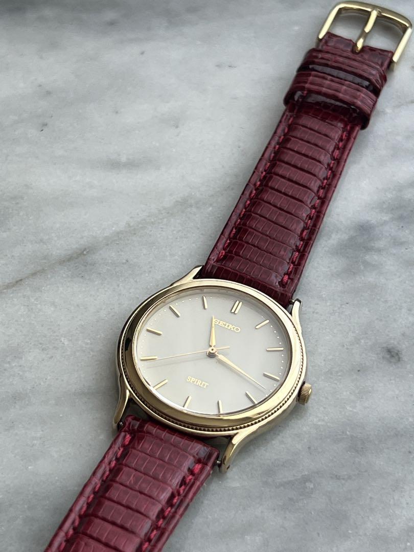 [Battery Replaced] Fine SEIKO SPIRIT GOLD Spirit Seiko