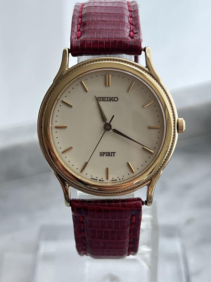 [Battery Replaced] Fine SEIKO SPIRIT GOLD Spirit Seiko