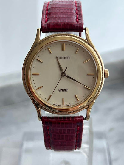 [Battery Replaced] Fine SEIKO SPIRIT GOLD Spirit Seiko