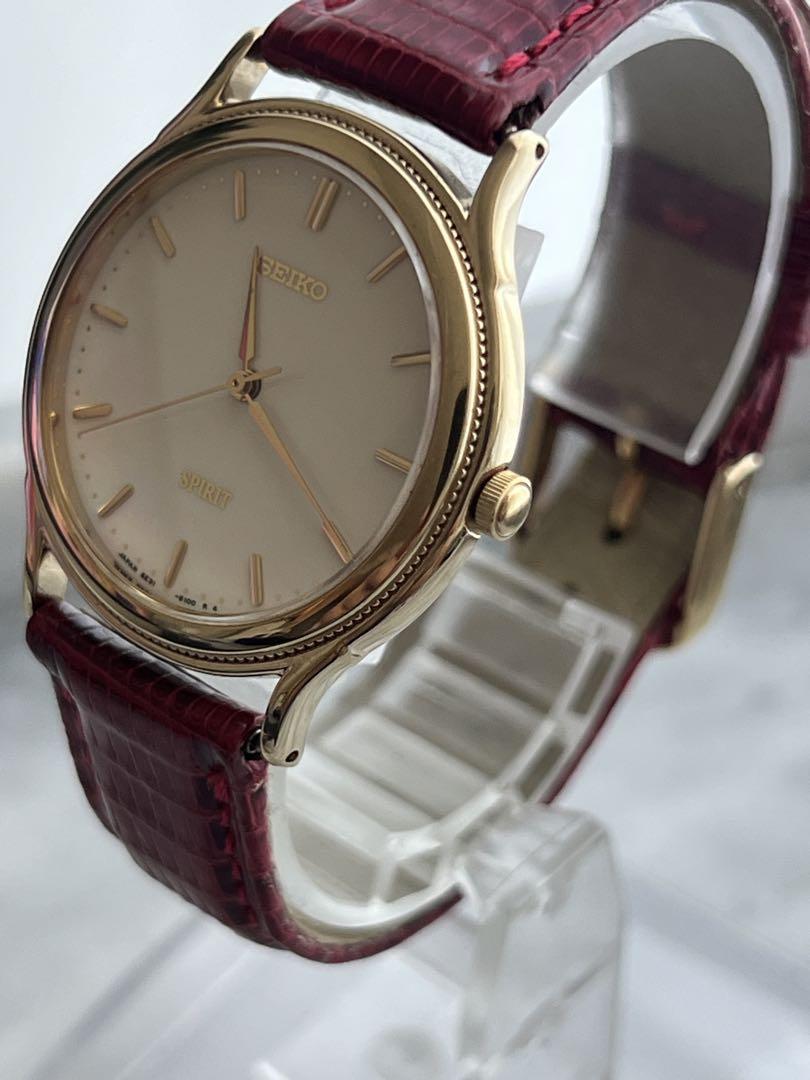 [Battery Replaced] Fine SEIKO SPIRIT GOLD Spirit Seiko