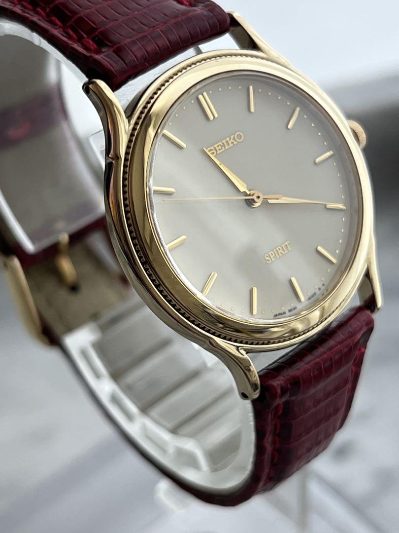 [Battery Replaced] Fine SEIKO SPIRIT GOLD Spirit Seiko