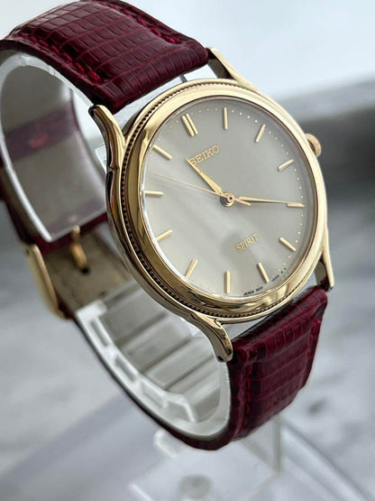 [Battery Replaced] Fine SEIKO SPIRIT GOLD Spirit Seiko