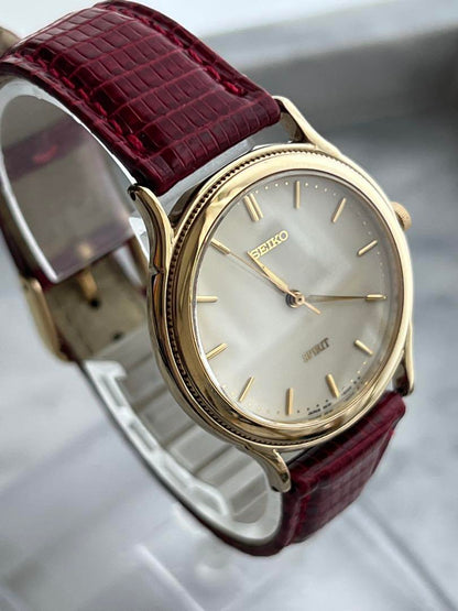 [Battery Replaced] Fine SEIKO SPIRIT GOLD Spirit Seiko