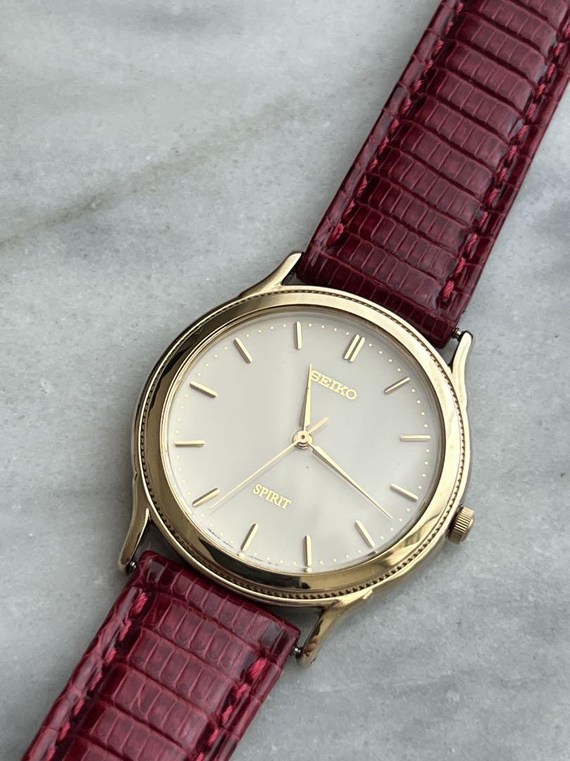 [Battery Replaced] Fine SEIKO SPIRIT GOLD Spirit Seiko