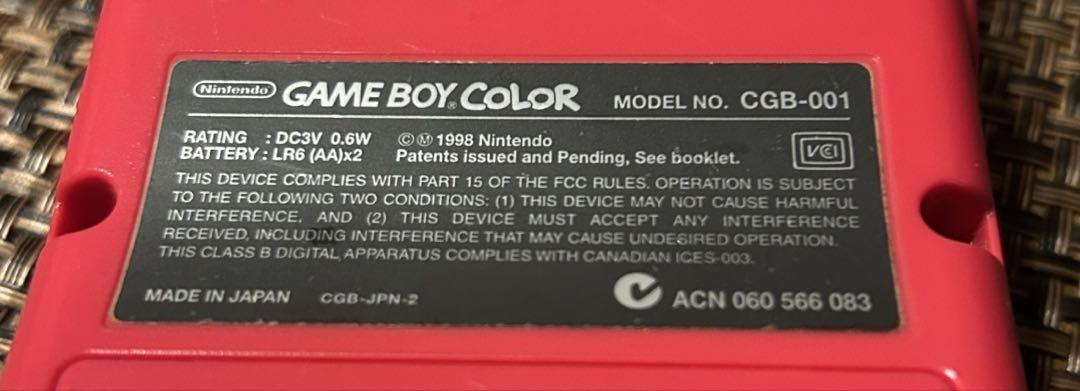 Nintendo Game Boy Color Console