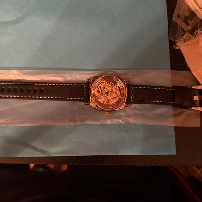 Skeleton Automatic Watch Black