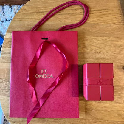 New Unworn OMEGA Cosmetic Case + Paper Bag