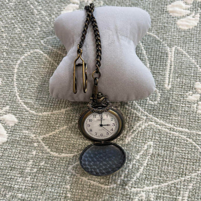 Antique Gold Pocket Watch with Eagle Emblem