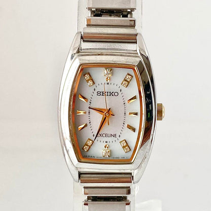 SEIKO Excelle S Solar Watch 10P Diamond Silver