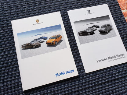 Porsche Model Range Catalog & Price List Set