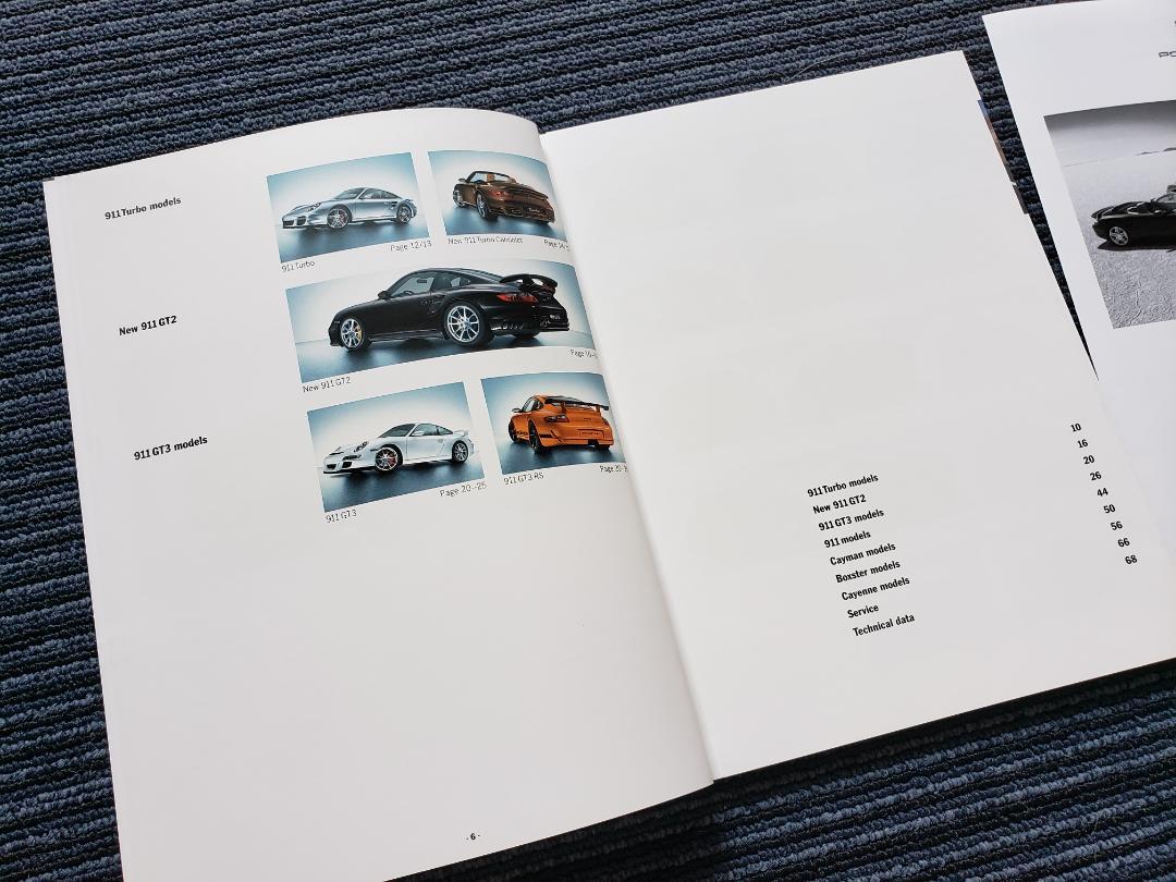 Porsche Model Range Catalog & Price List Set
