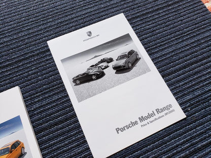 Porsche Model Range Catalog & Price List Set