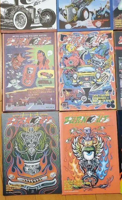 Rare Early Issue Set of 11 Volumes, Burnout Magazine