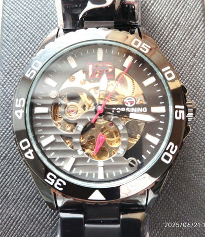 Automatic Black Men's Watch FORSINING