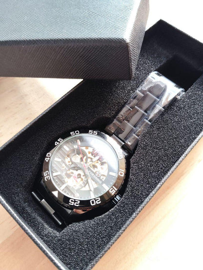 Automatic Black Men's Watch FORSINING