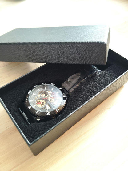 Automatic Black Men's Watch FORSINING