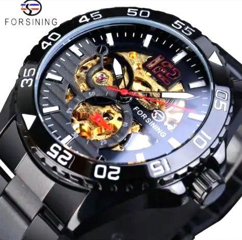 Automatic Black Men's Watch FORSINING