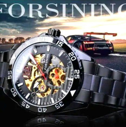 Automatic Black Men's Watch FORSINING