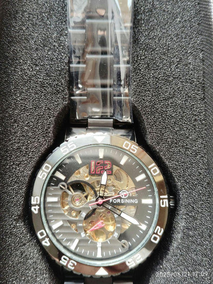 Automatic Black Men's Watch FORSINING