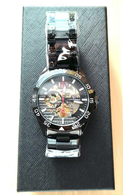 Automatic Black Men's Watch FORSINING