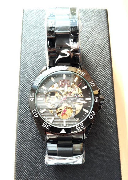 Automatic Black Men's Watch FORSINING