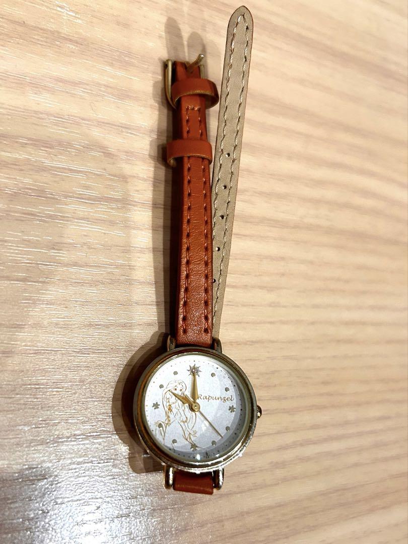 Brown Leather Analog Winding Watch (Disney Rapunzel)
