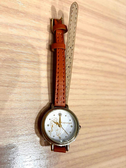 Brown Leather Analog Winding Watch (Disney Rapunzel)