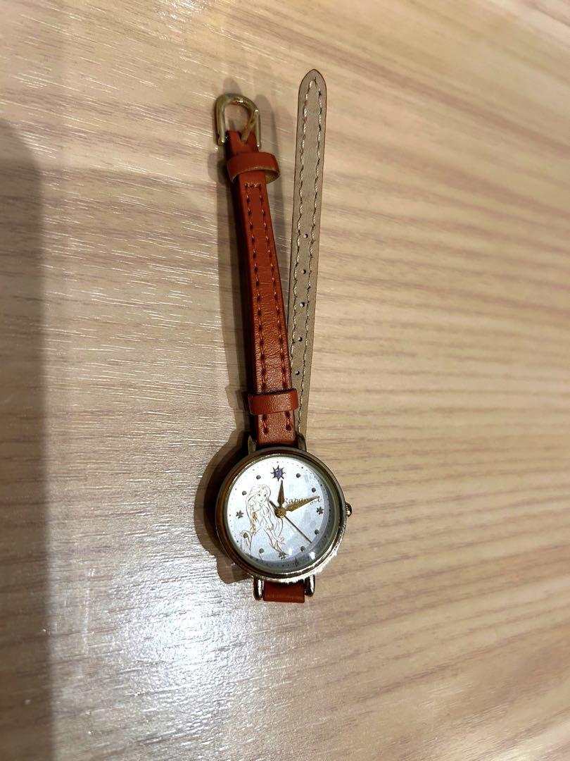 Brown Leather Analog Winding Watch (Disney Rapunzel)