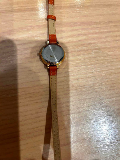 Brown Leather Analog Winding Watch (Disney Rapunzel)